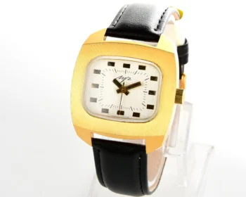 Luch - massive Soviet gold-plated vintage wrist watch