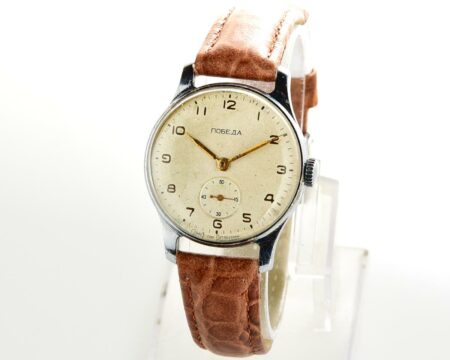 Excellent condition vintage soviet mechanical POBEDA wrist watch, PChZ