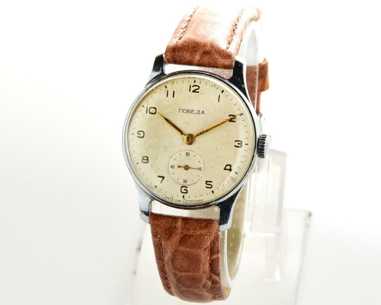 Excellent condition vintage soviet mechanical POBEDA wrist watch, PChZ
