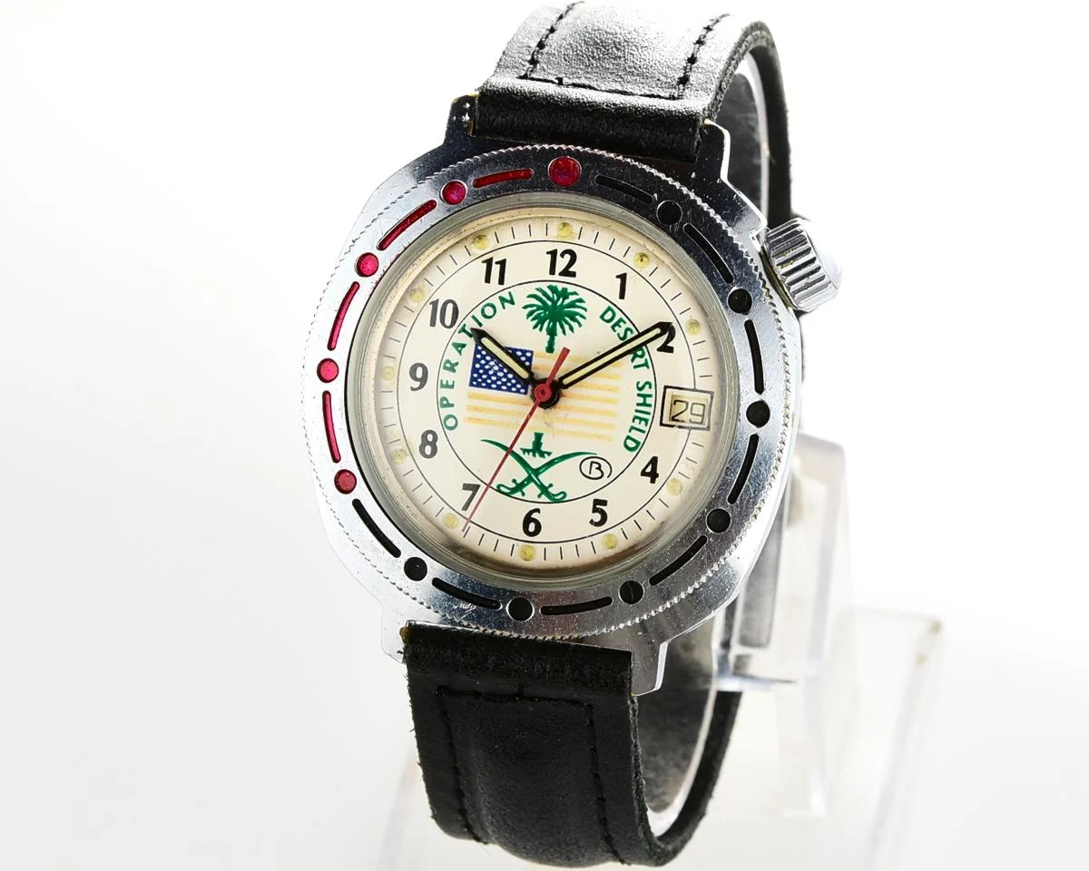 Vostok Commander’s Komandirskie Operation Desert Shield mechanical watch
