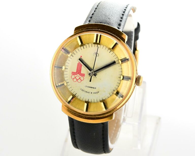 Olympic edition Moskwa 1980 Vostok gold-plated vintage soviet watch