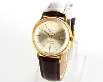 Beautiful automatic vintage gold-plated watch Poljot De Luxe!