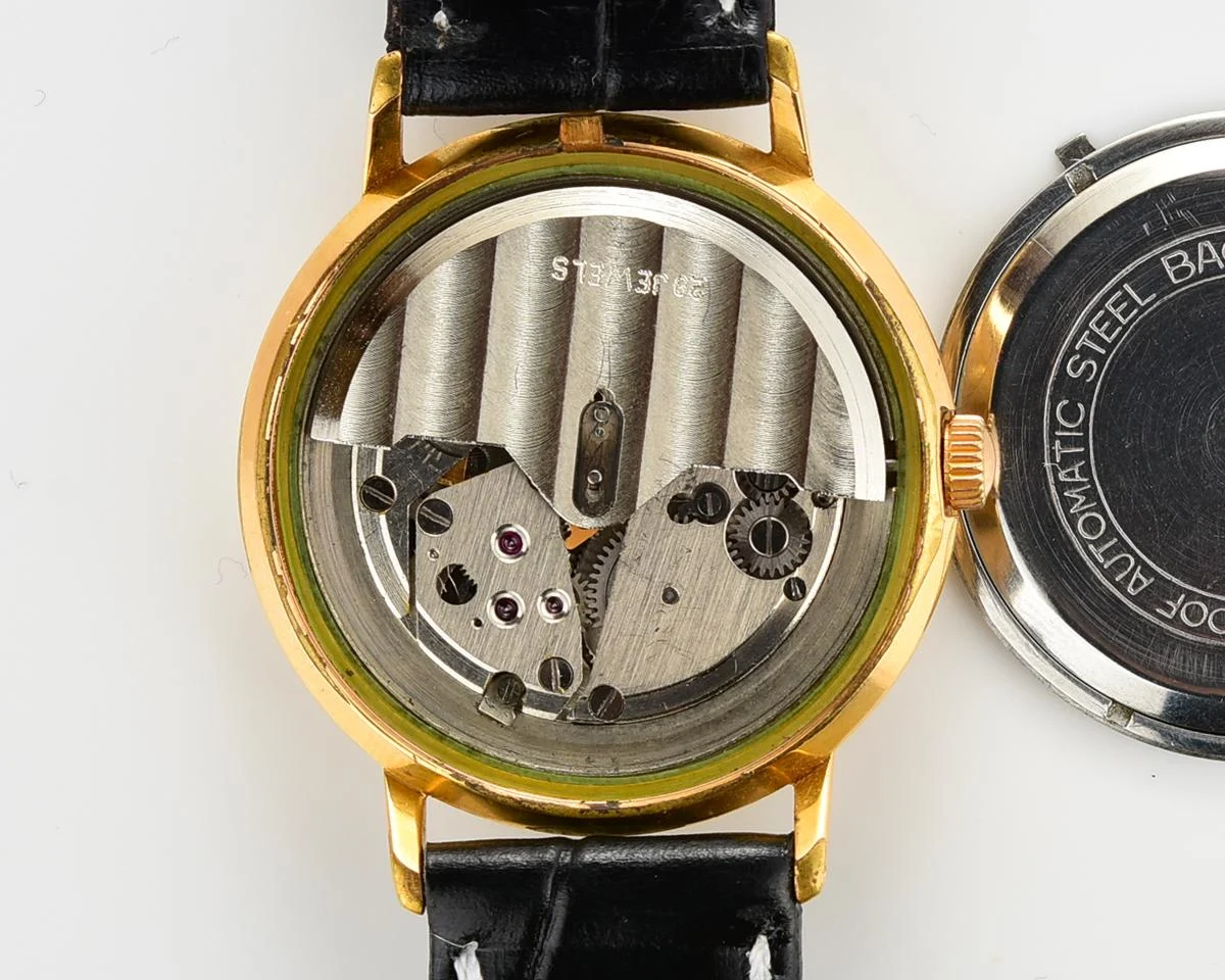 Beautiful automatic vintage gold-plated watch Poljot De Luxe!
