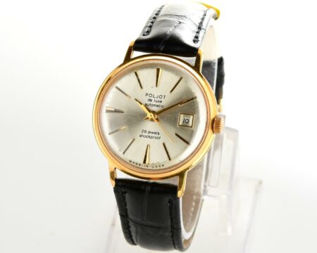Beautiful automatic vintage gold-plated watch POLJOT DE LUXE!