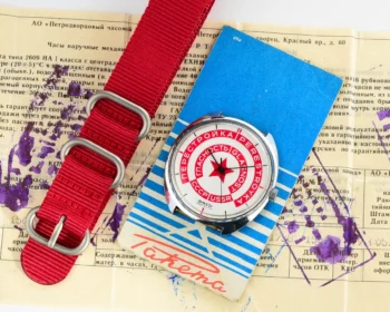 Soviet Raketa Glasnost Perestroika watch with package and passport!
