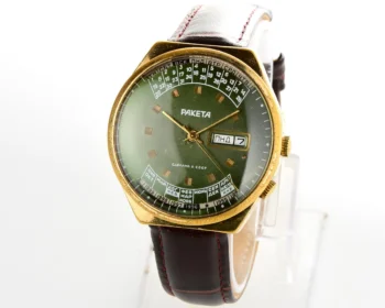 Soviet Raketa perpetual calendar mechanical watch
