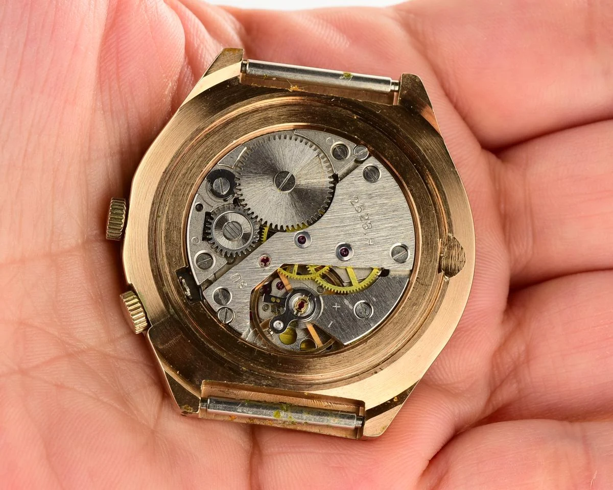 TIME CAPSULE: Vintage Soviet Raketa gold-plated perpetual calendar watch - New Old Stock (NOS)!
