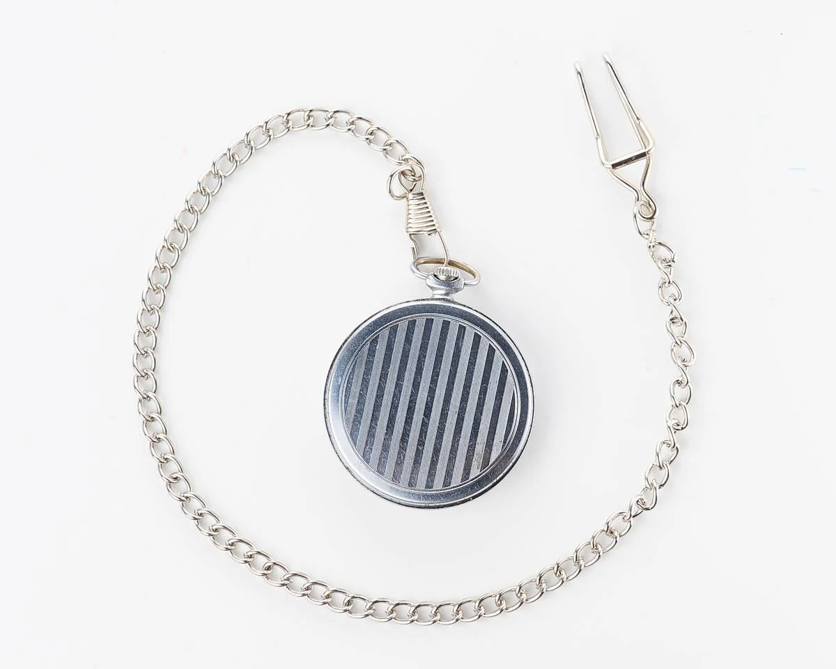 Molnija open face vintage Soviet pocket watch