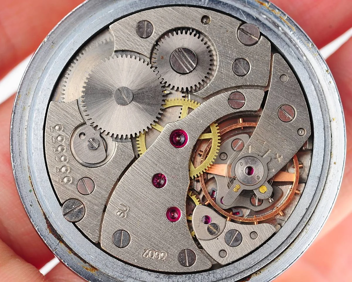Molnija open face vintage Soviet pocket watch