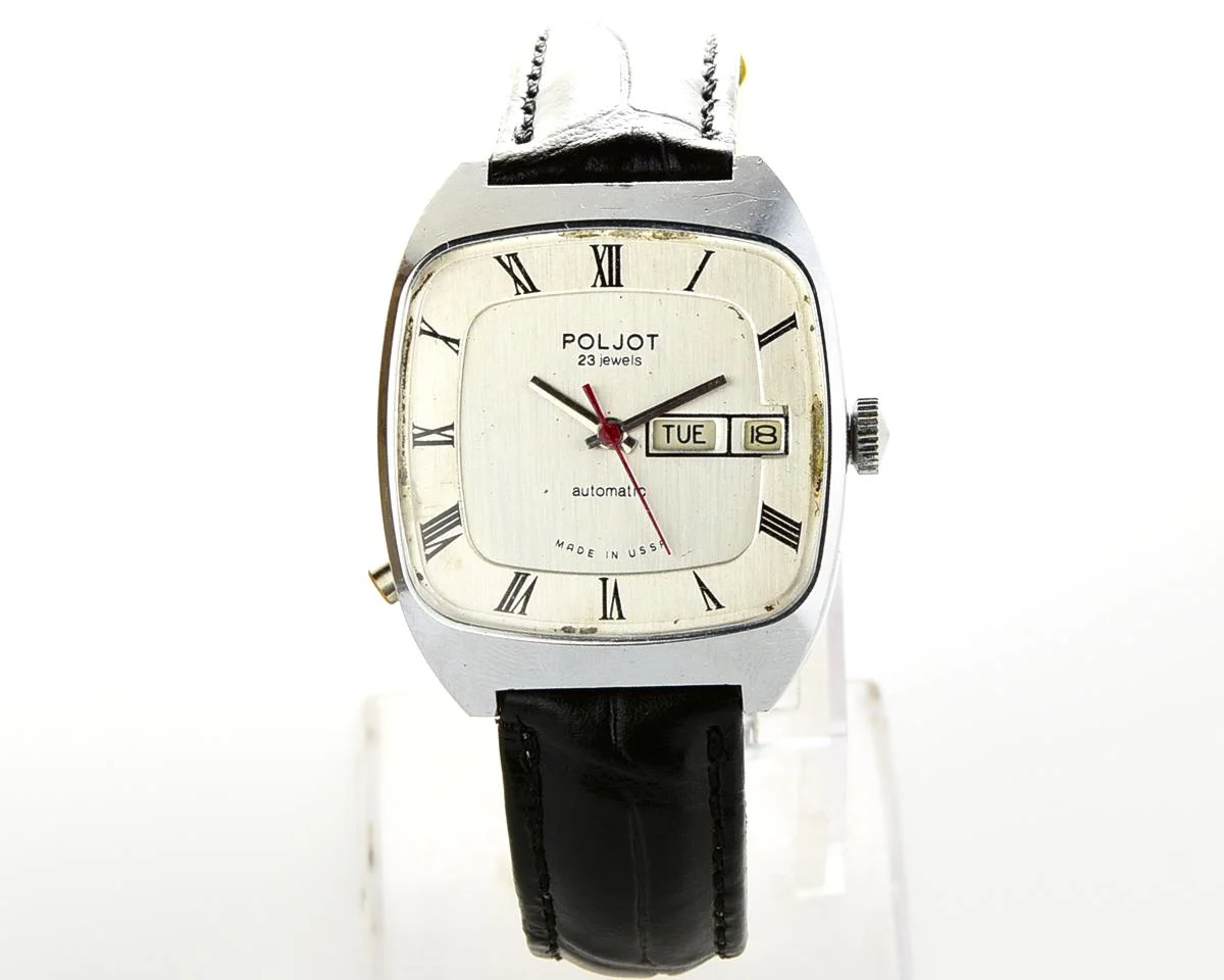 Soviet mechanical Poljot with Automatic self winding movement (export version)