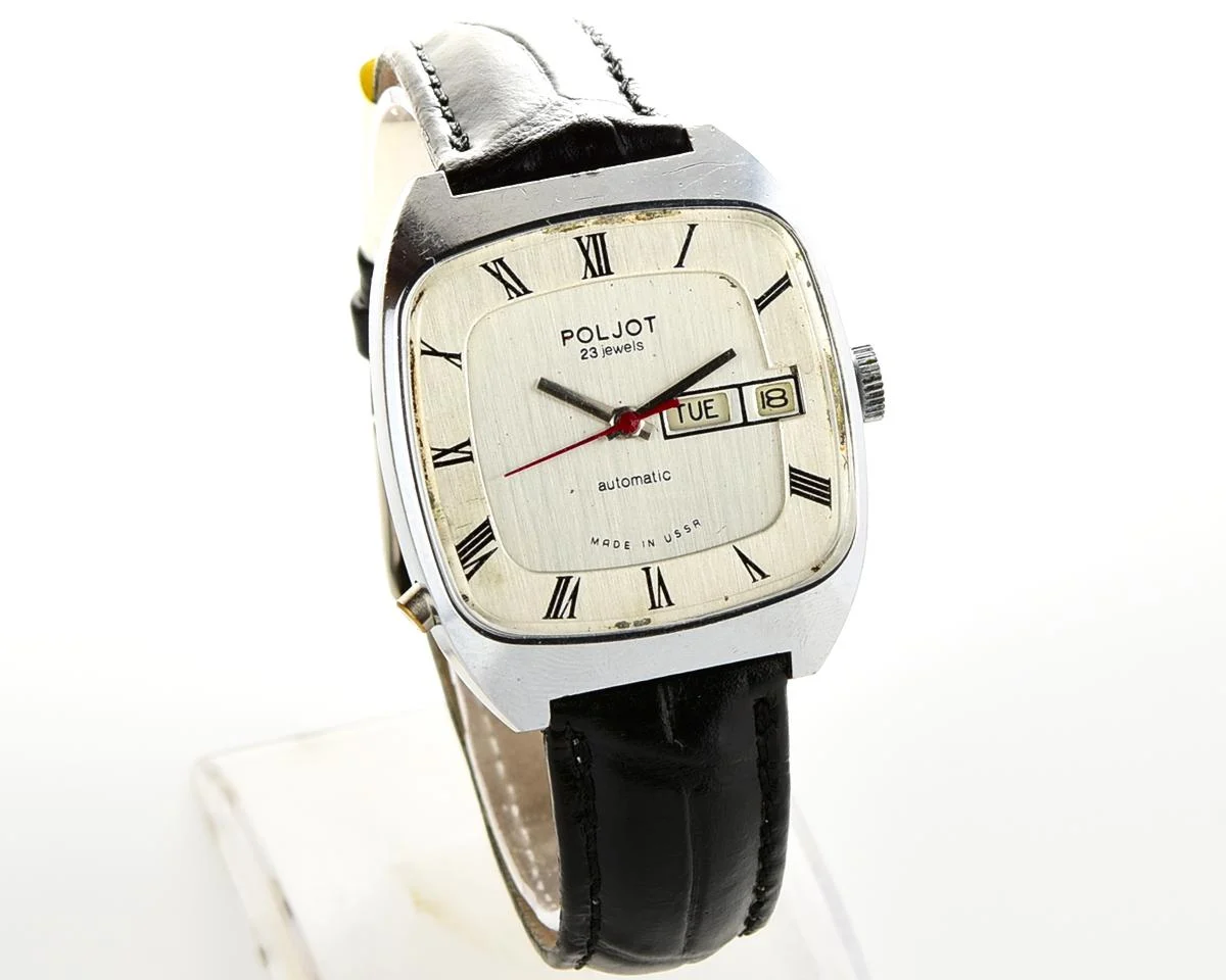 Soviet mechanical Poljot with Automatic self winding movement (export version)