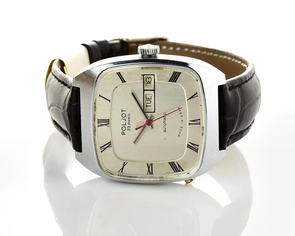 Soviet mechanical Poljot with Automatic self winding movement (export version)