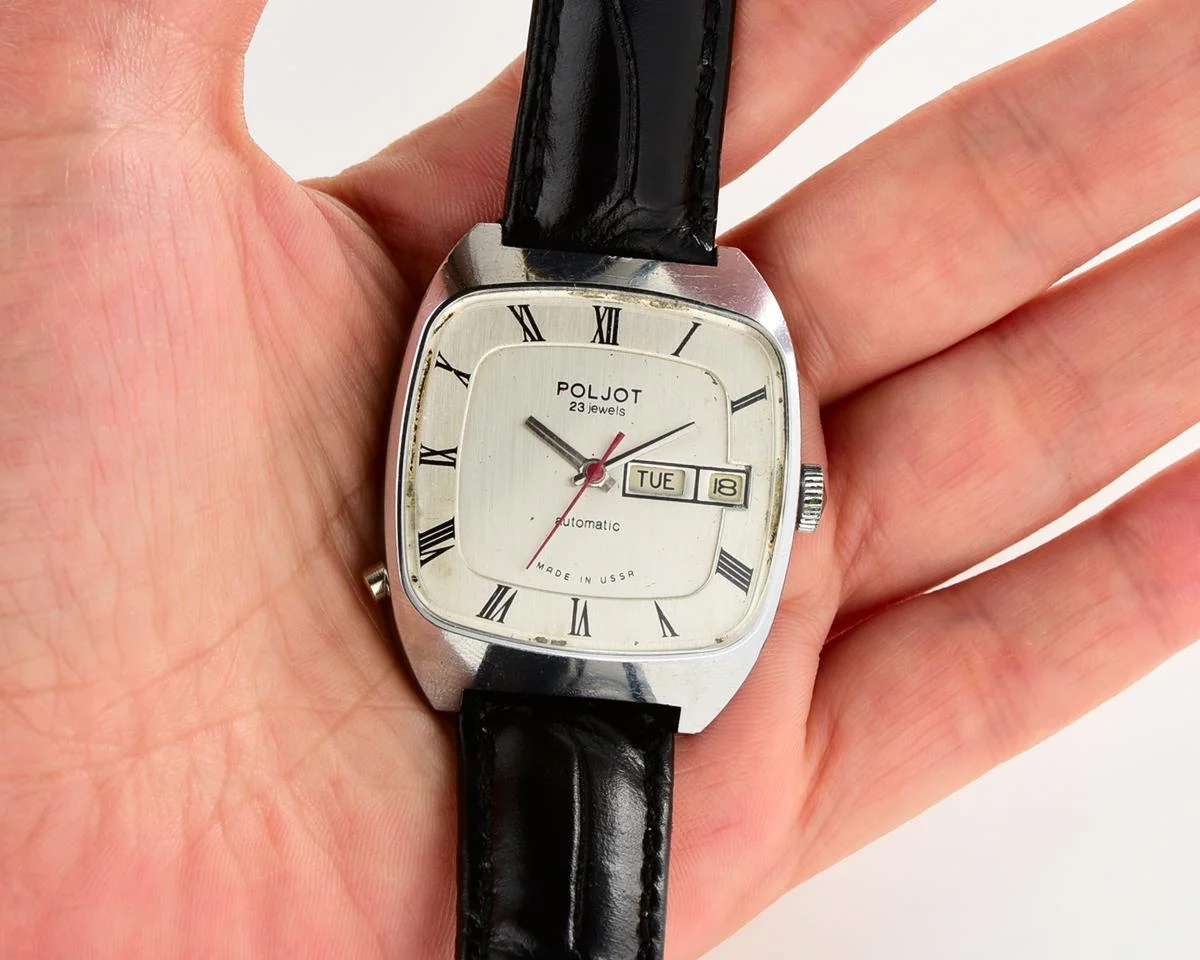 Soviet mechanical Poljot with Automatic self winding movement (export version)