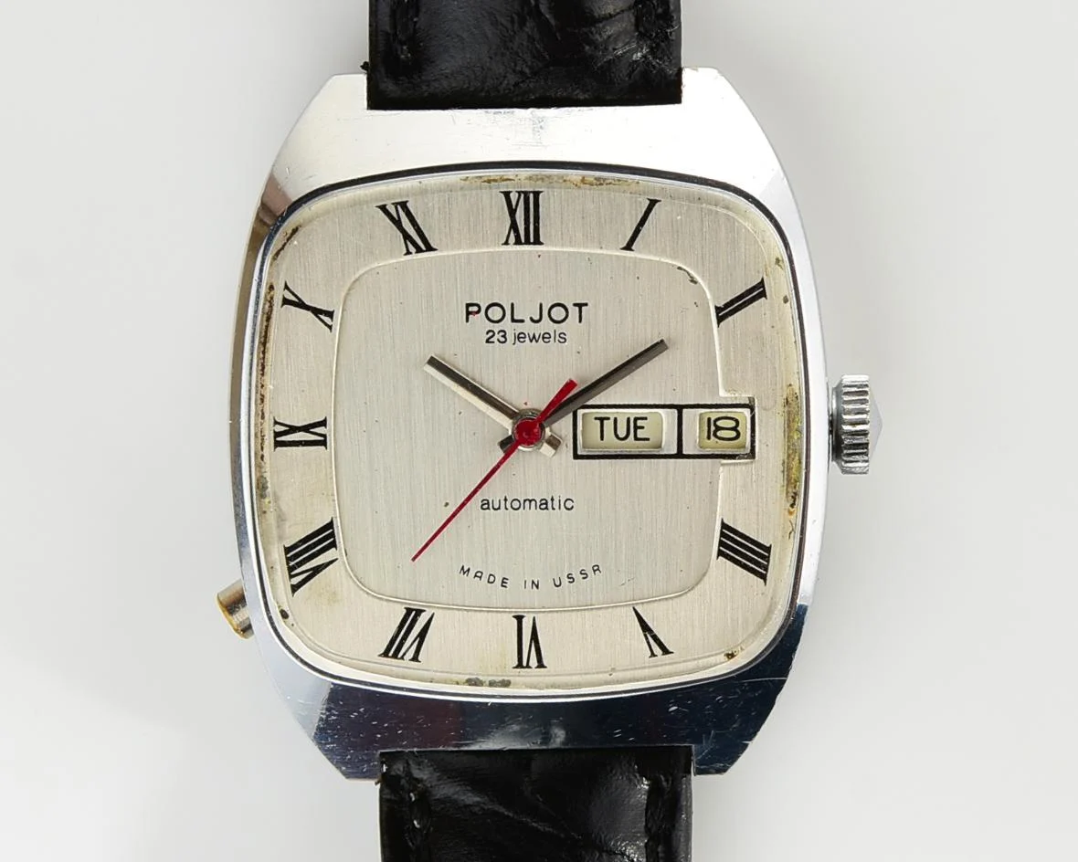 Soviet mechanical Poljot with Automatic self winding movement (export version)