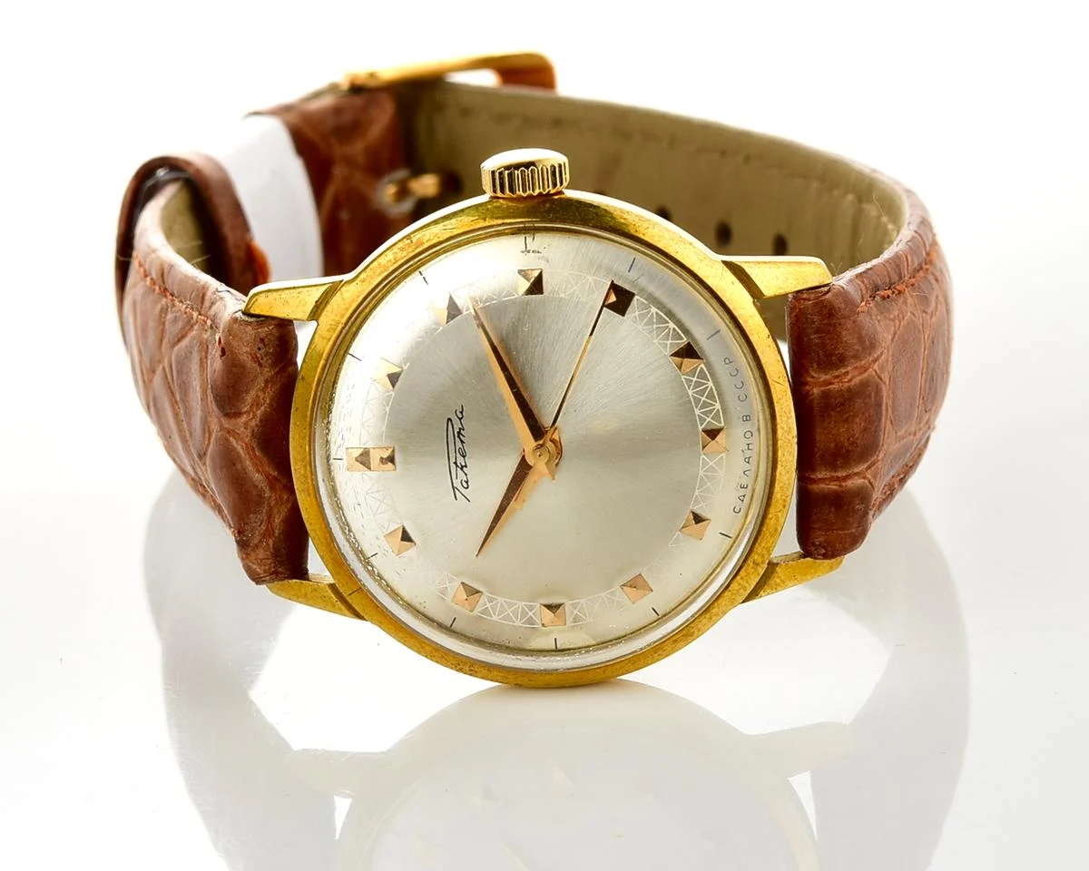 Vintage Soviet gold-plated Raketa mechanical watch