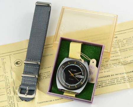 TIME CAPSULE:  Slava soviet vintage mechanical watch - NEW old stock(NOS)!