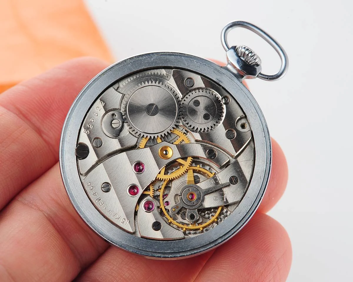 TIME CAPSULE: Vintage Molnija open face Soviet pocket watch, New Old Stock!