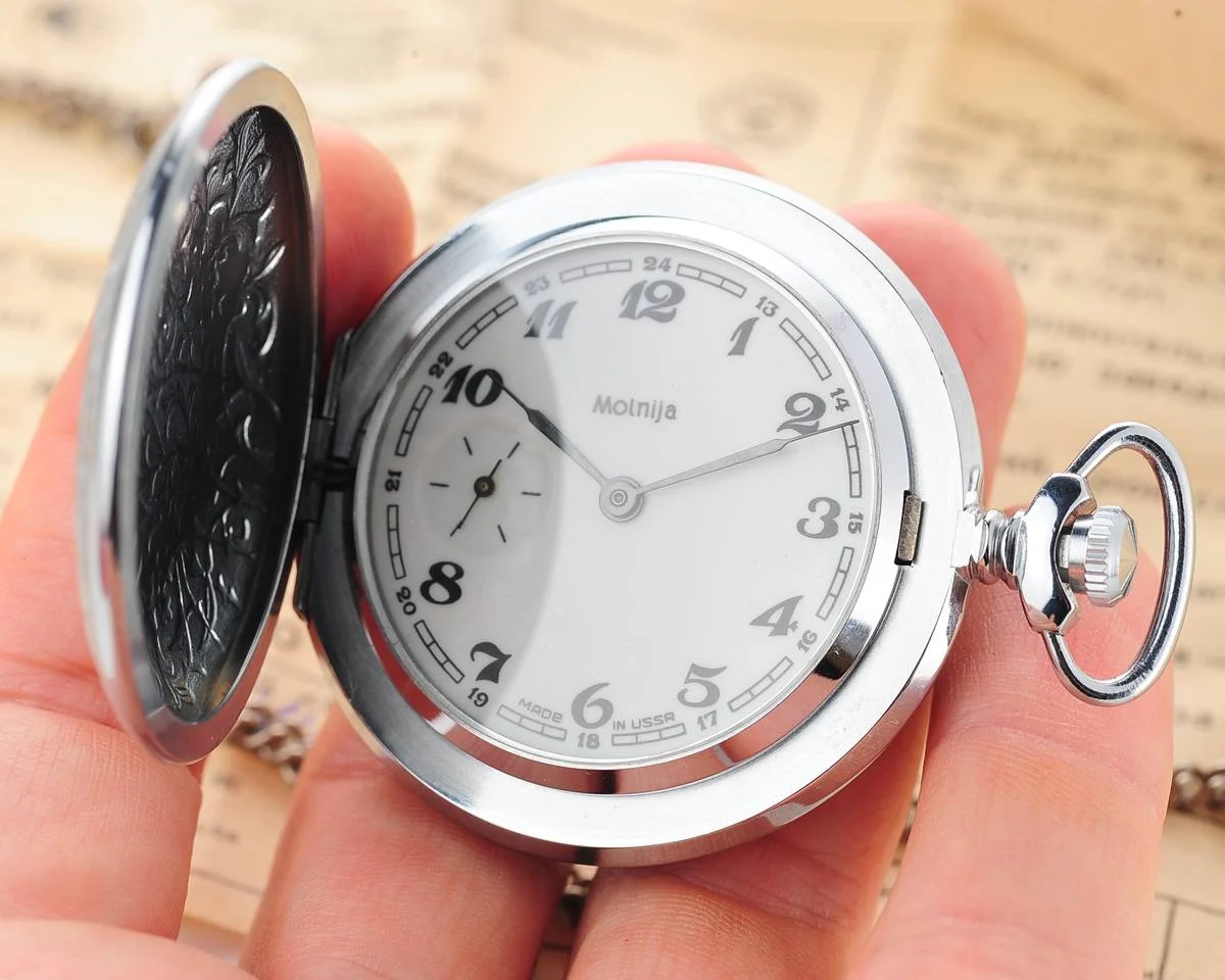TIME CAPSULE: Soviet Molnija mechanical pocket watch, New Old Stock (NOS)!