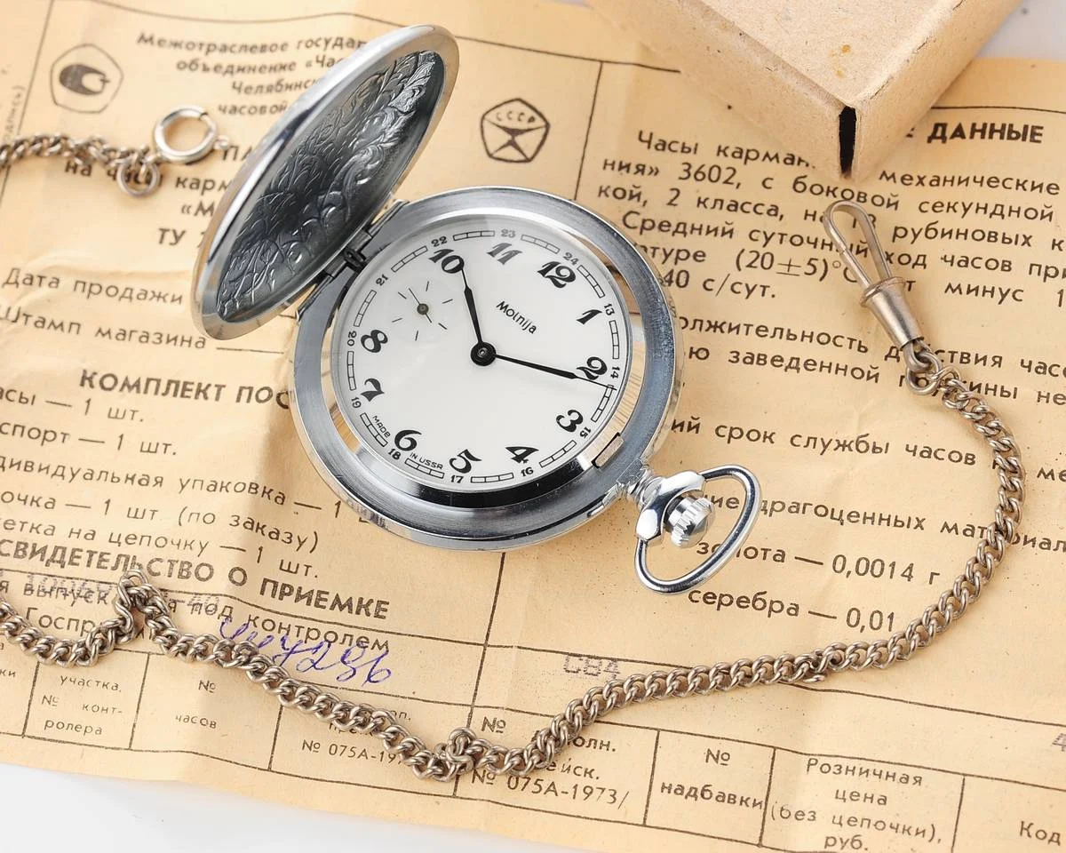 TIME CAPSULE: Soviet Molnija mechanical pocket watch, New Old Stock (NOS)!
