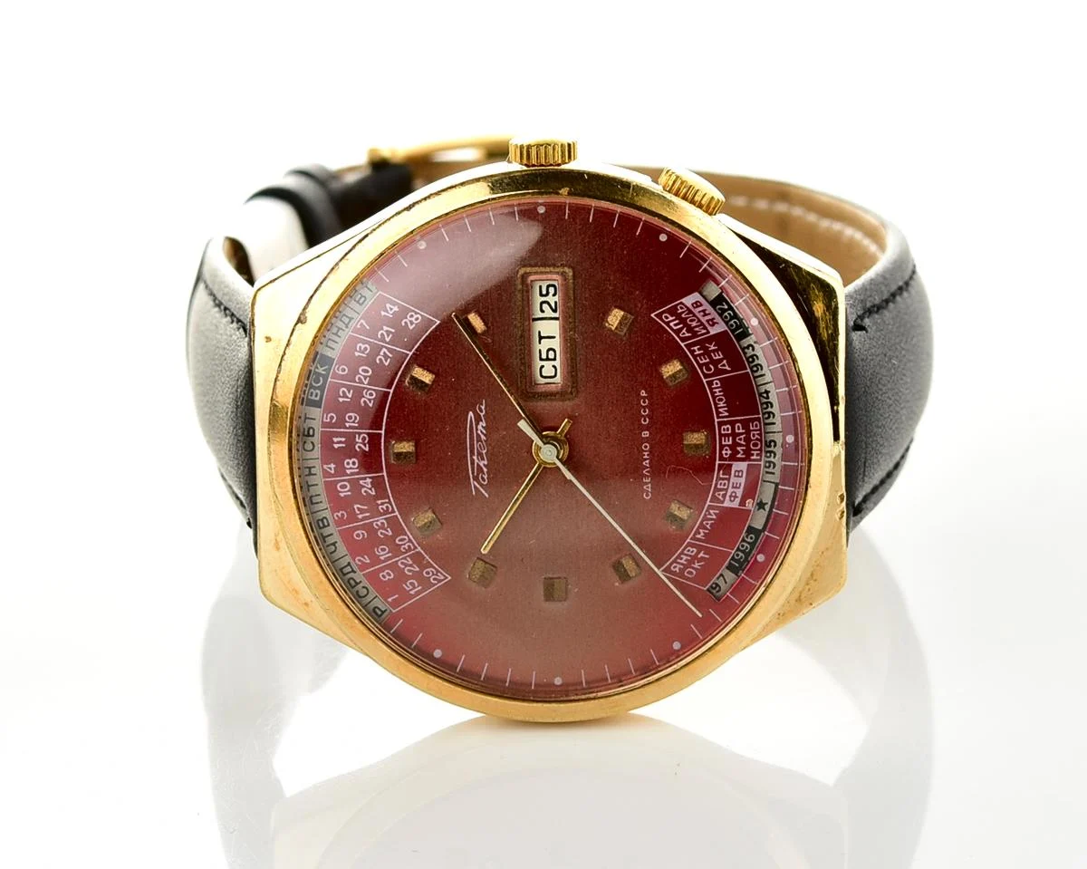 Soviet Raketa perpetual calendar mechanical watch