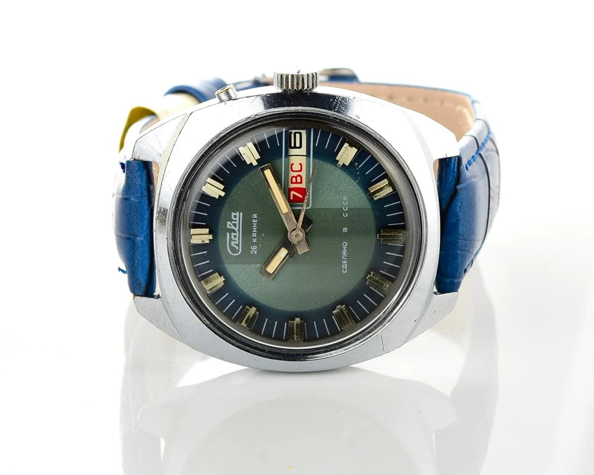 Slava Soviet mechanical vintage watch