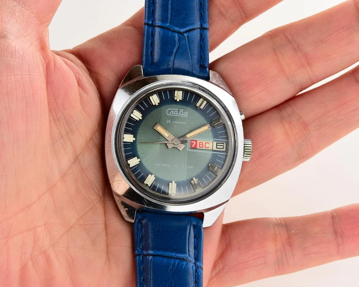 Slava Soviet mechanical vintage watch