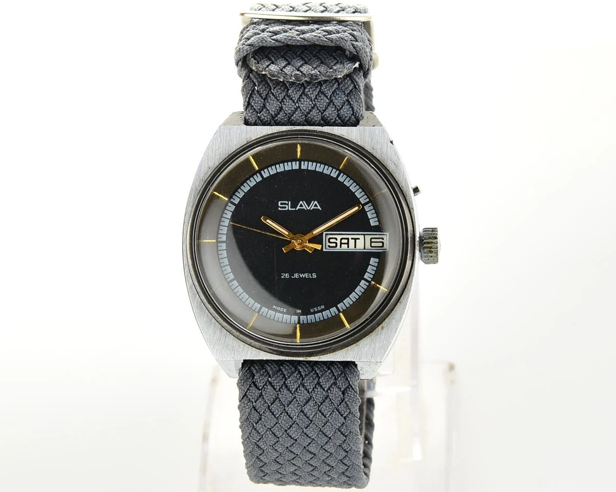 Slava Soviet mechanical vintage watch