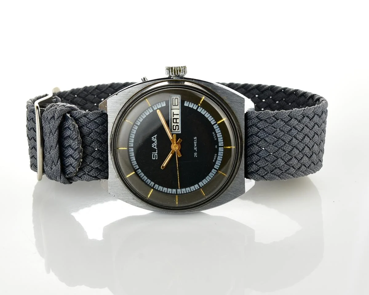 Slava Soviet mechanical vintage watch