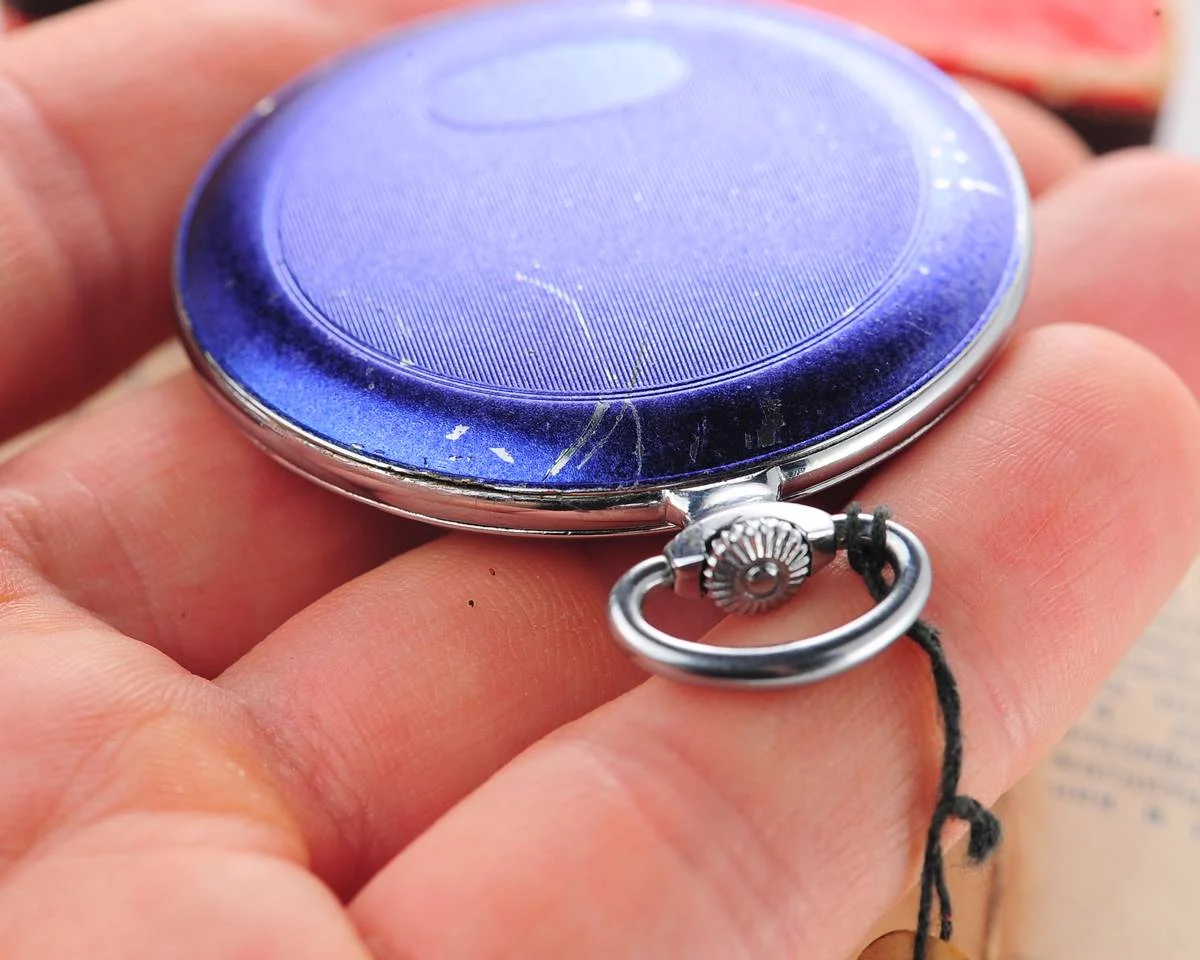 Rare: excellently preserved Iskra vintage Soviet pocket watch, from October 1956!