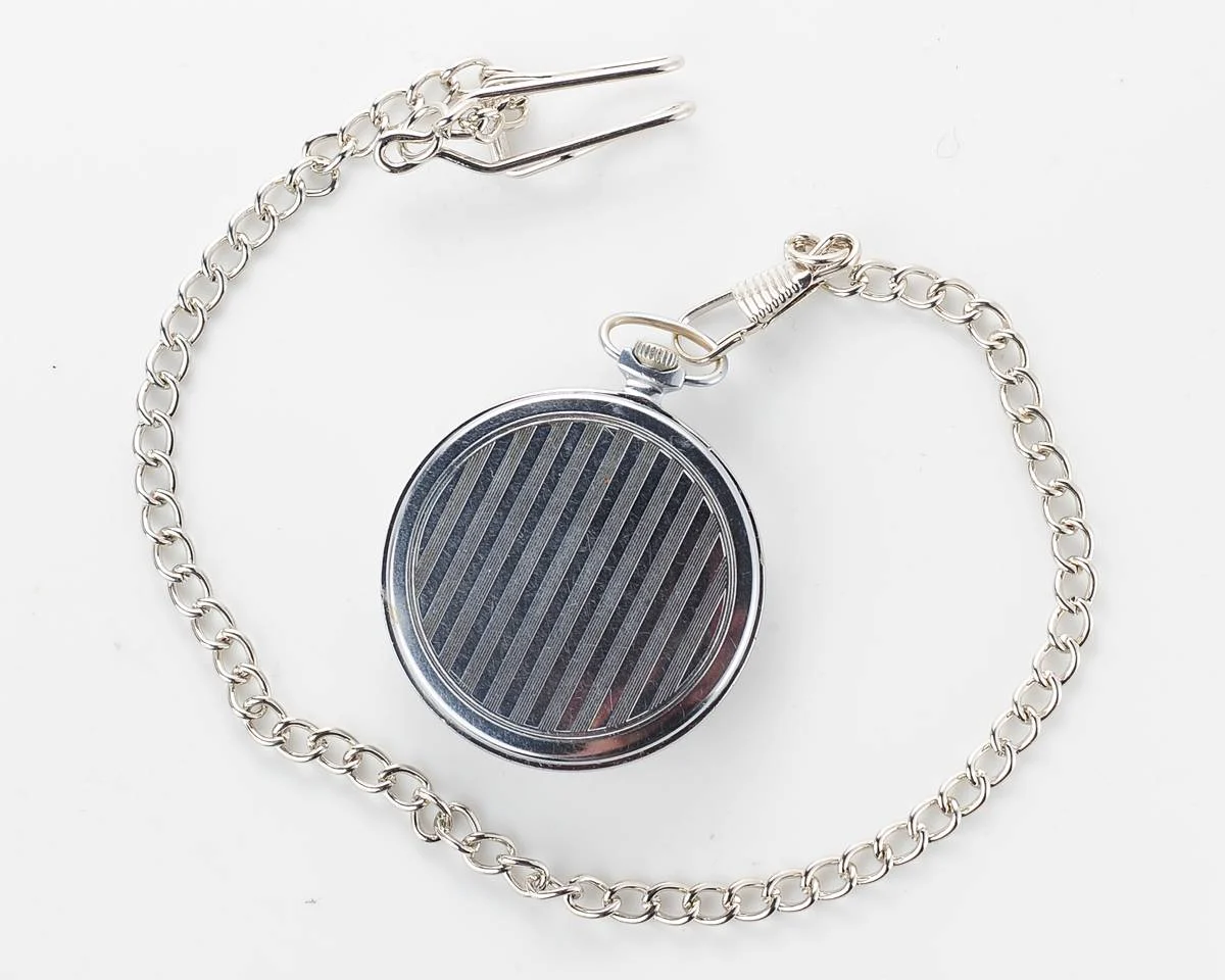 Molnija open face vintage Soviet pocket watch
