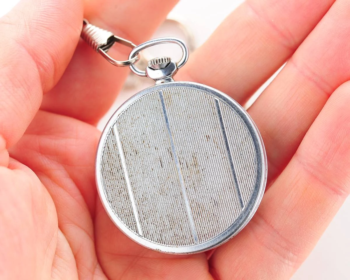 Molnija open face vintage Soviet pocket watch, 2nd quarter of 1966!