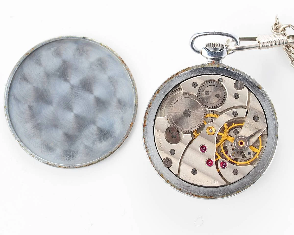 Molnija open face vintage Soviet pocket watch, 2nd quarter of 1966!