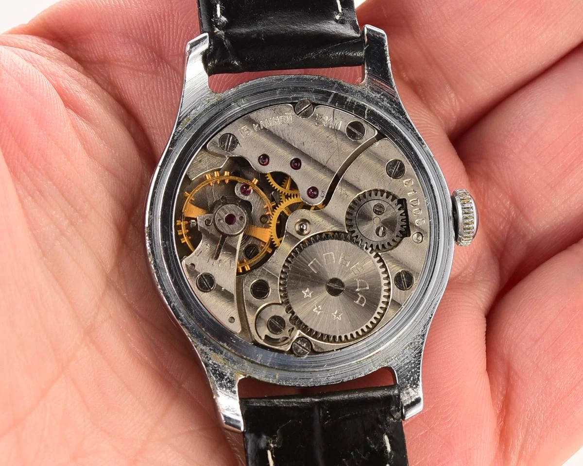 Vintage Soviet mechanical watch Pobeda