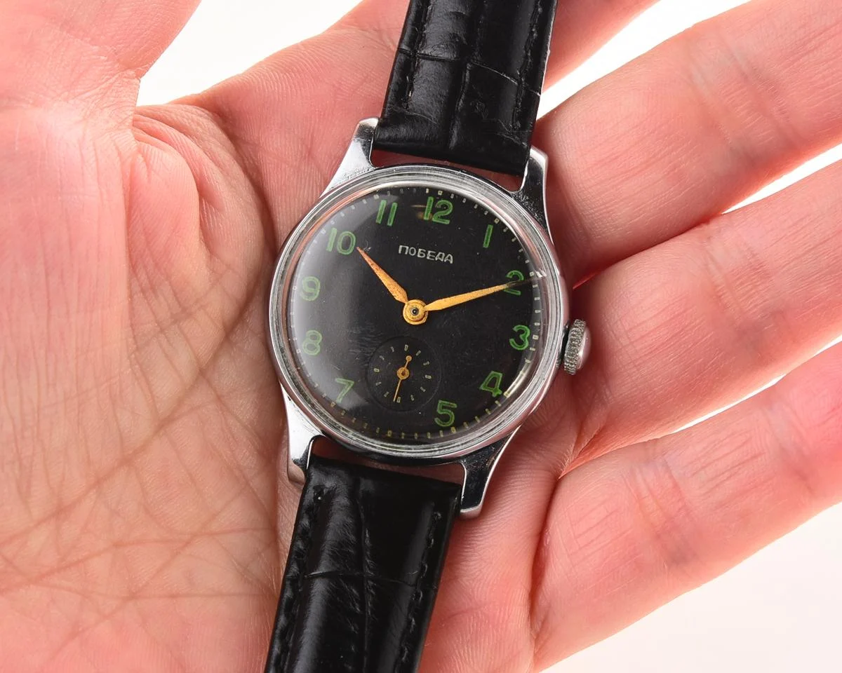 Vintage Soviet mechanical watch Pobeda