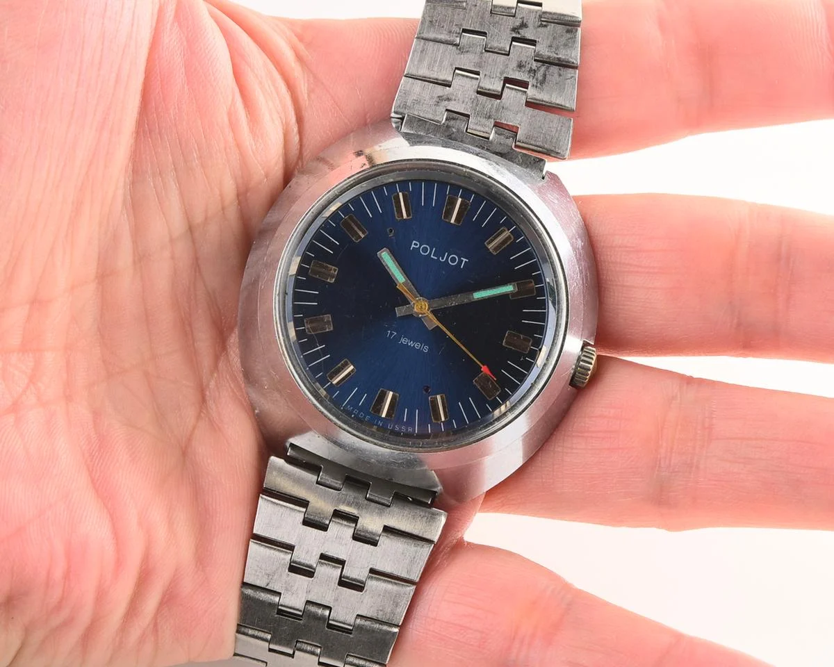 Soviet Poljot mechanical wrist watch