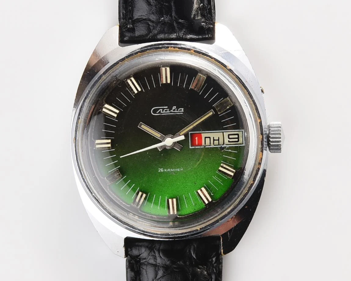 Slava Soviet mechanical vintage watch