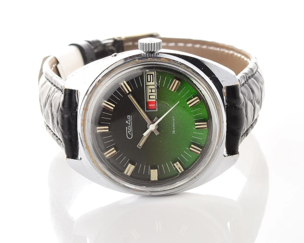 Slava Soviet mechanical vintage watch