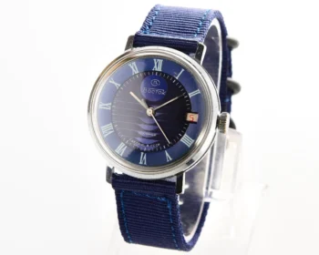 Uncommon Soviet Wostok (Vostok) mechanical wristwatch with intricate dial