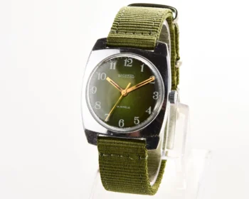 Wostok (Vostok) mechanical wrist watch with engraved back