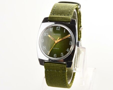 Wostok (Vostok) mechanical wrist watch with engraved back
