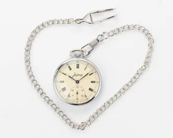 Molnija open face vintage Soviet pocket watch