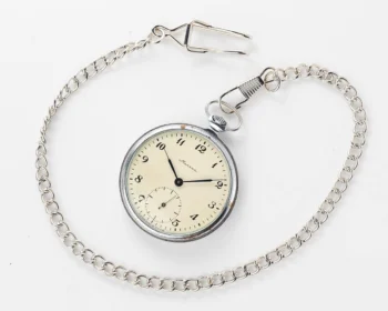 Molnija open face vintage Soviet pocket watch