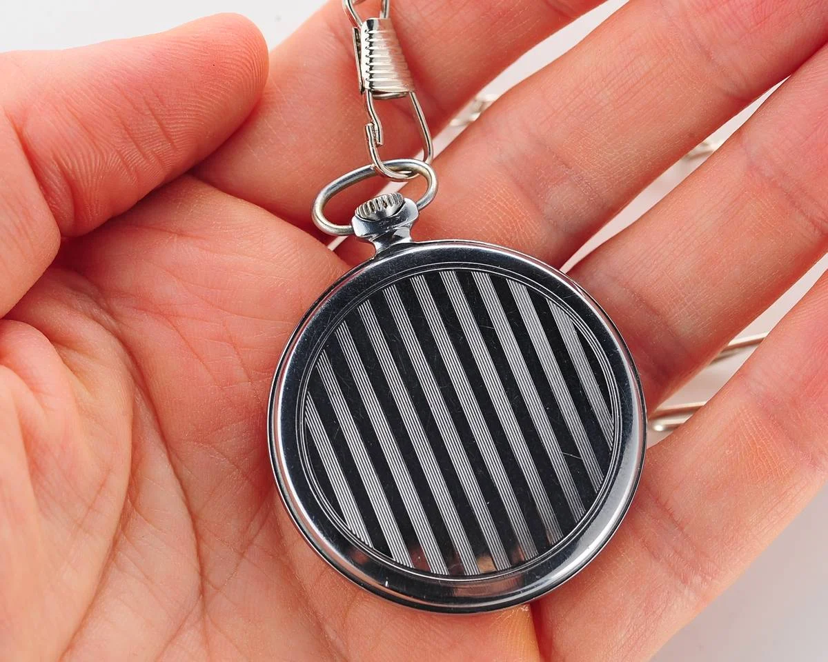 Molnija open face vintage Soviet pocket watch