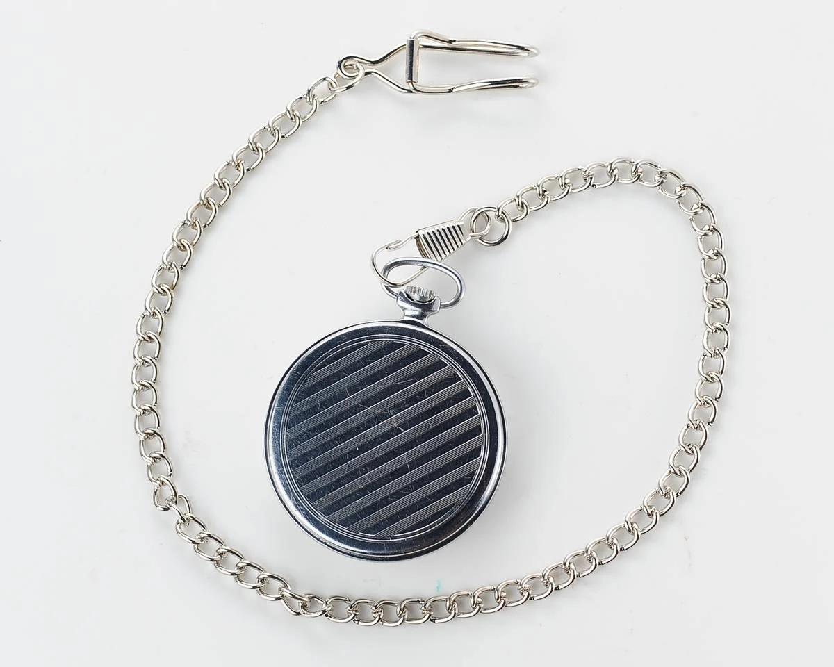 Molnija open face vintage Soviet pocket watch