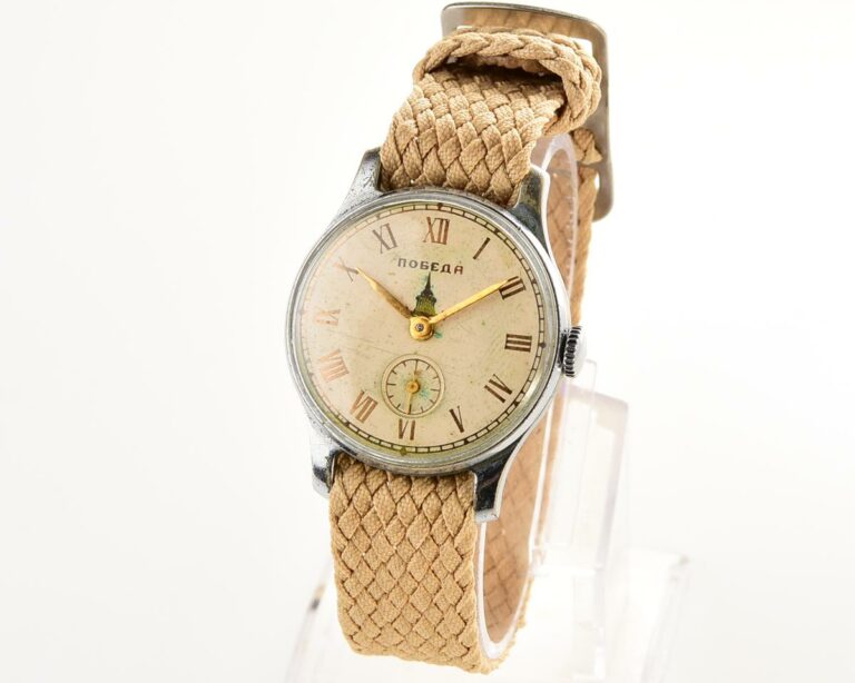Vintage soviet mechanical POBEDA wrist watch, PChZ