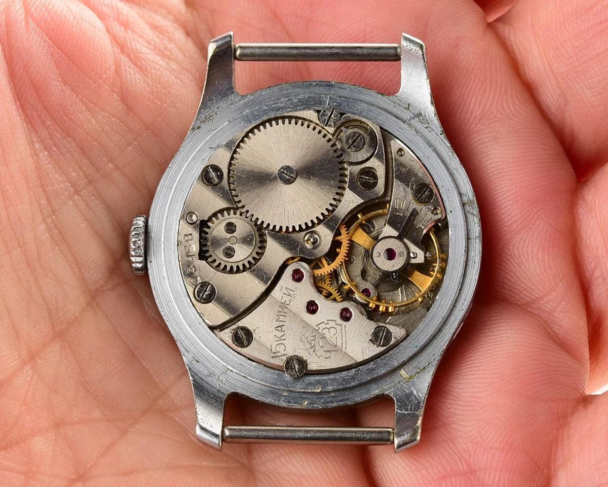 Vintage Soviet mechanical Pobeda wrist watch
