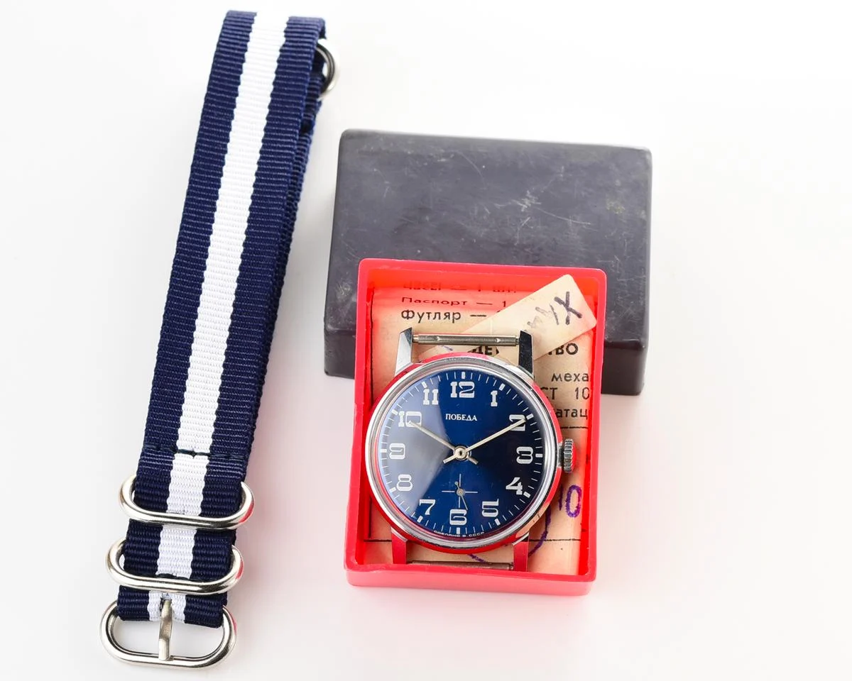 TIME CAPSULE: Soviet mechanical Pobeda watch in box – New Old Stock (NOS)!