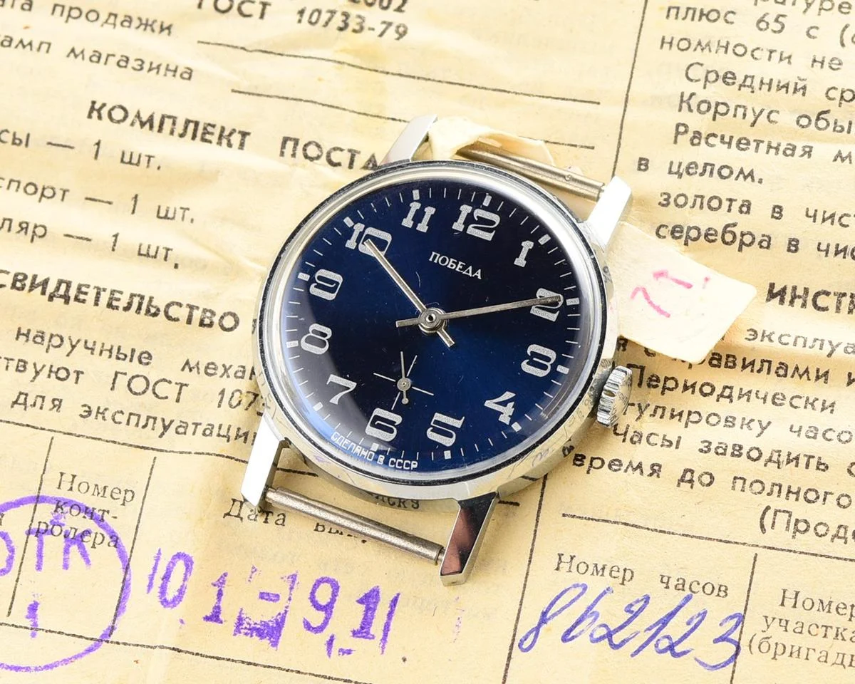 TIME CAPSULE: Soviet mechanical Pobeda watch in box – New Old Stock (NOS)!