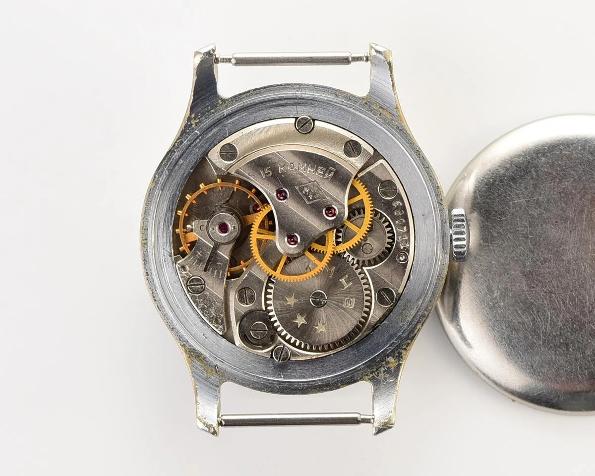 Vintage Soviet mechanical Pobeda wrist watch