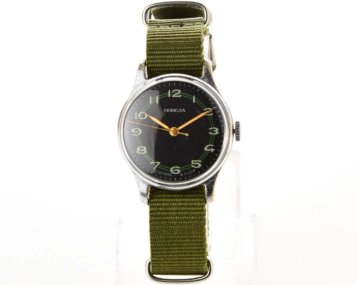 Vintage Soviet mechanical Pobeda wrist watch
